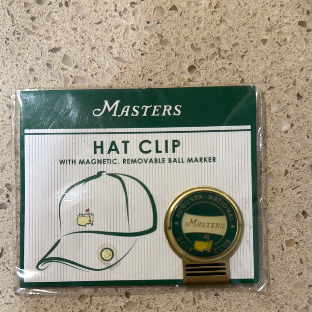 Masters Green and Gold Hat Accessory